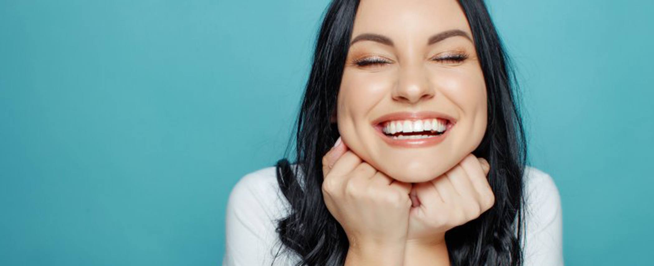 Lady smiles